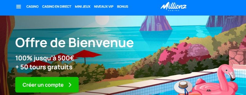 Présentation de millionz casino